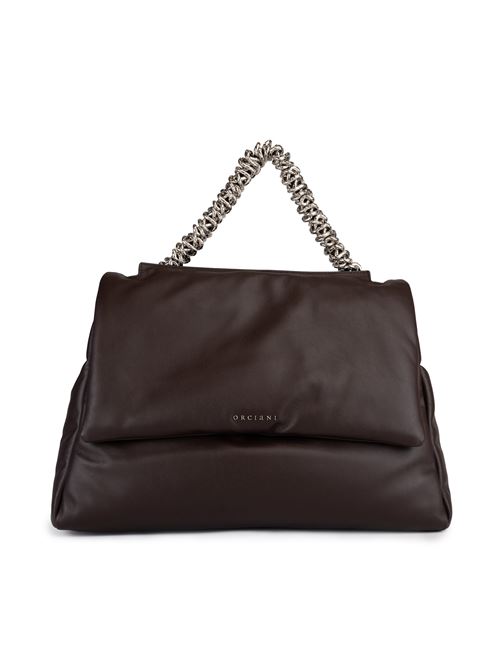 Borsa Shoulder bag Nappa Bold in nappa cioccolato ORCIANI | B02185 NPBCIO